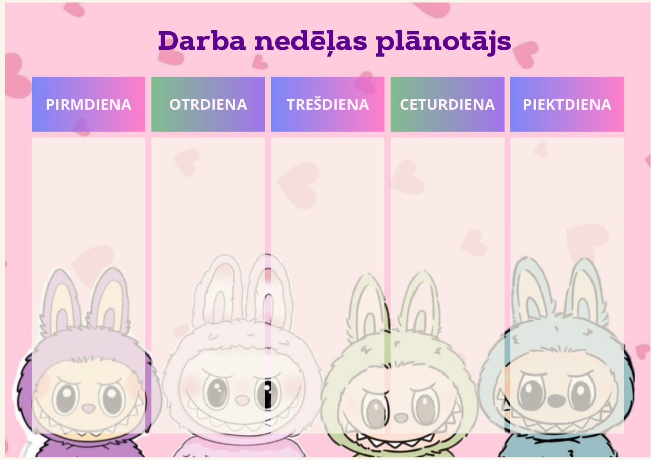 Plānotājs "Labubu"